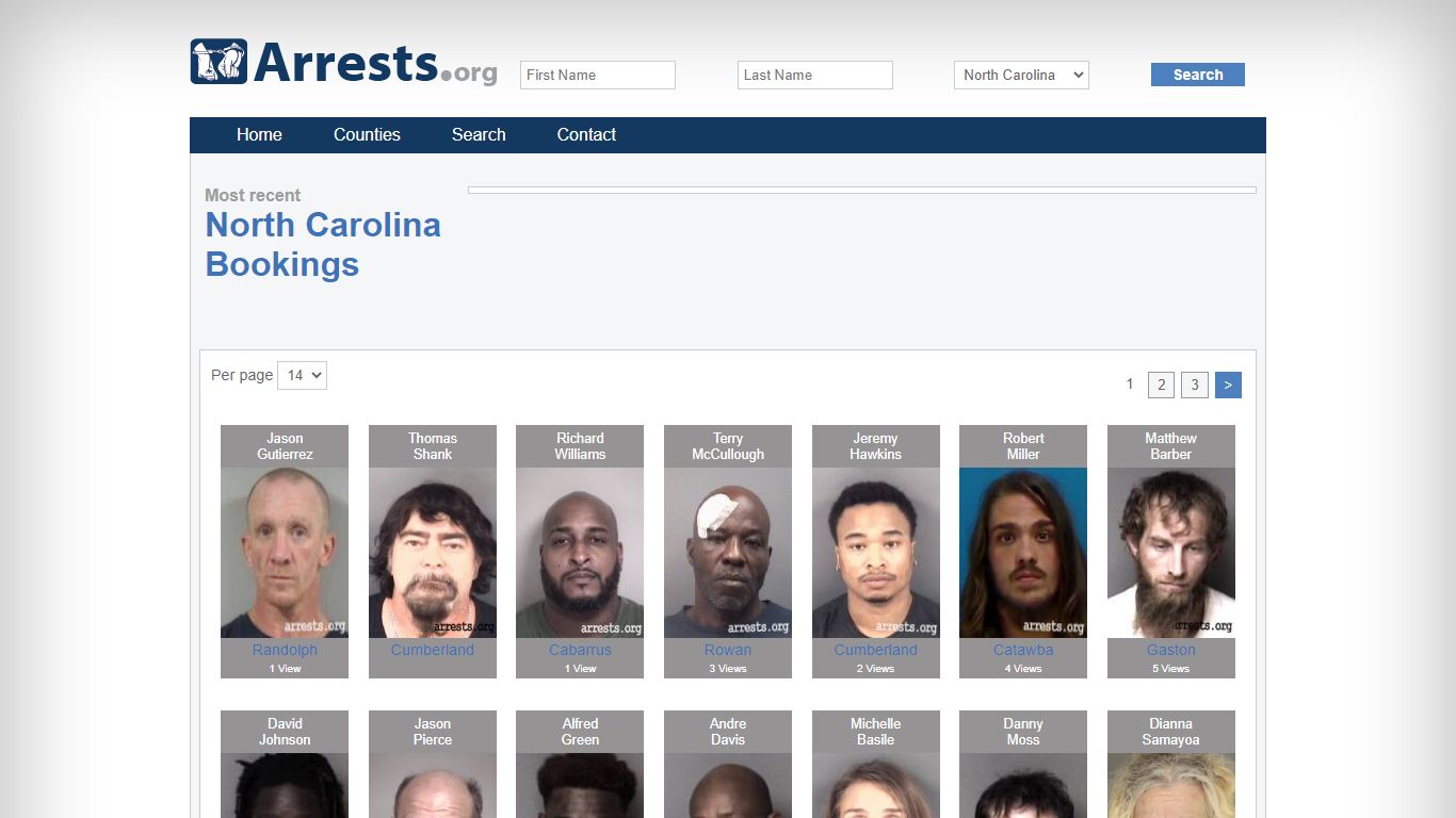North Carolina Arrests and Inmate Search